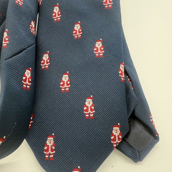 Chippmunk Creations Christmas Novelty Naughty Santa Tie Holiday Party Blue Red - Picture 2 of 7